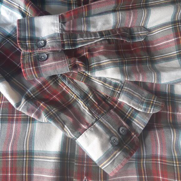 Viyella SZ M Men's Plaid Button Up Shirt, 80% Cotton/20% Wool - Picture 8 of 16